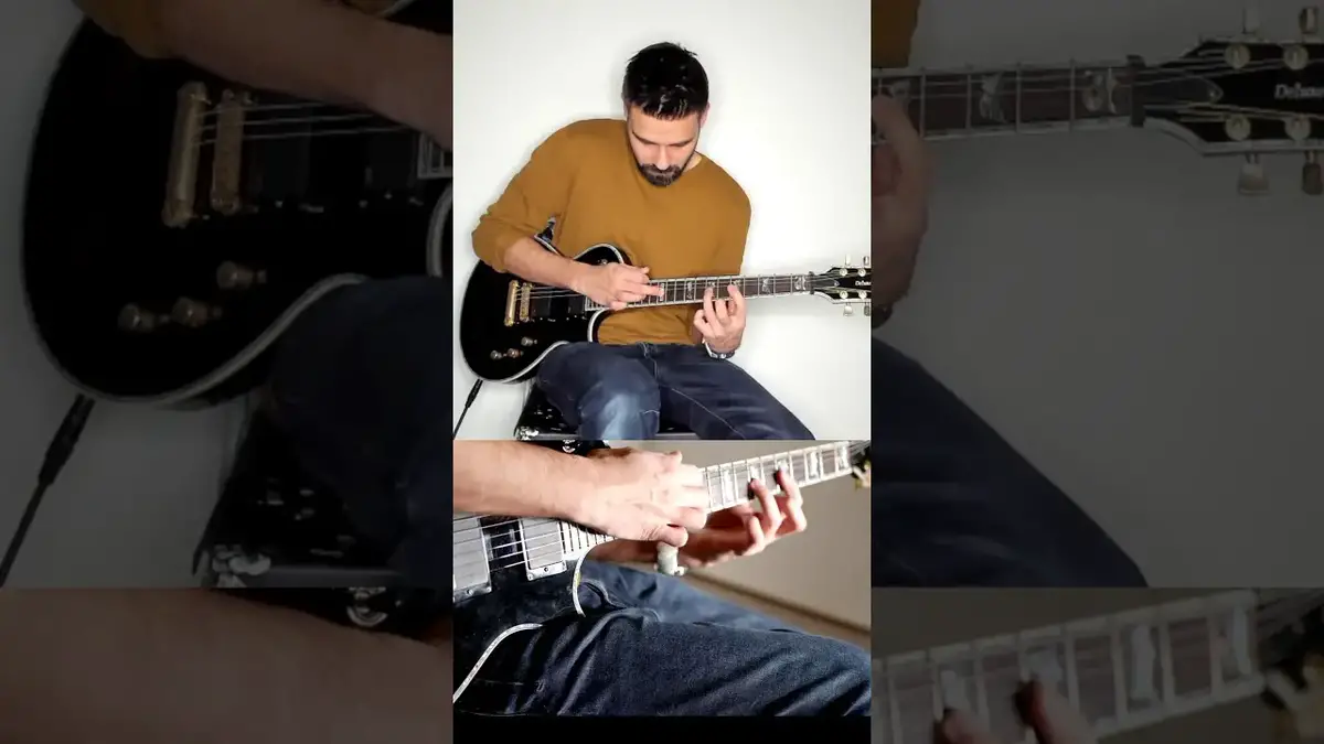 'Video thumbnail for Guitar lesson of the day legato & finger tapping #shorts'
